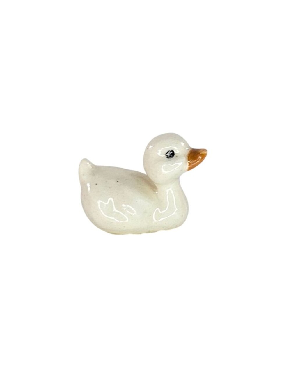Hagen Renaker White Duckling Mama Duck Swimming Bird Miniature Figurine